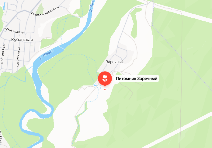Карта — Питомник Заречный